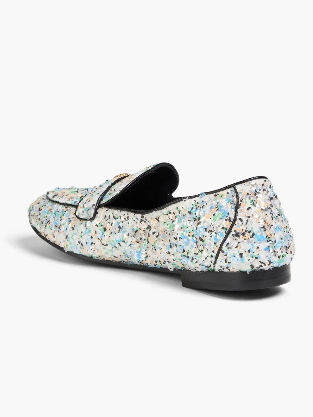 Tory Burch Multicolor Sequin Ballet Leather Loafers